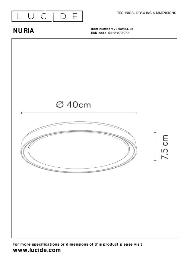 Lampa sufitowa LEDOWENURIA 79182/24/31 - Lucide - obrazek 8