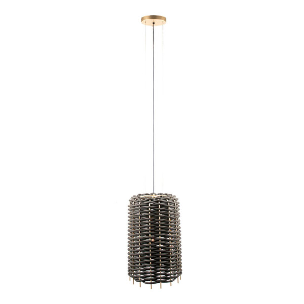 Lampa wisząca Suami A 36 - Czarna-Srebrny mat (380 mm) 5091 - Antigo