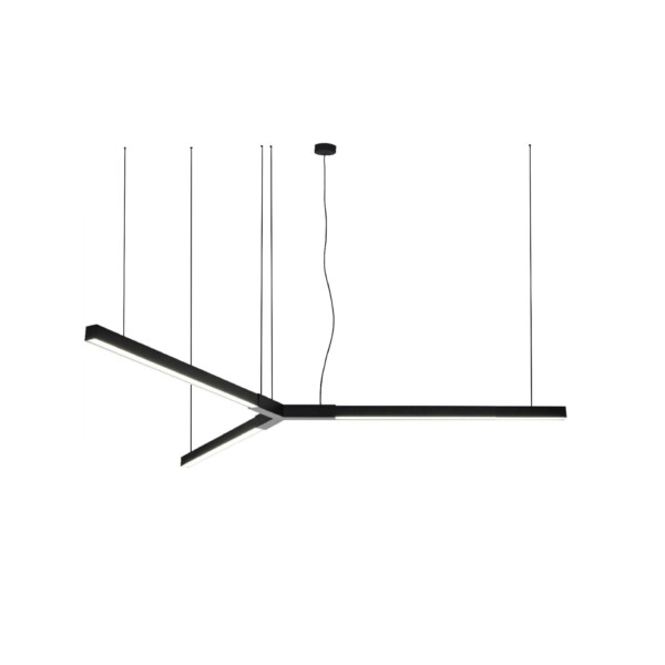 Lampa wisząca TRIKAL Z stal czarna średnica 174 cm 3000K 5223 - Antigo