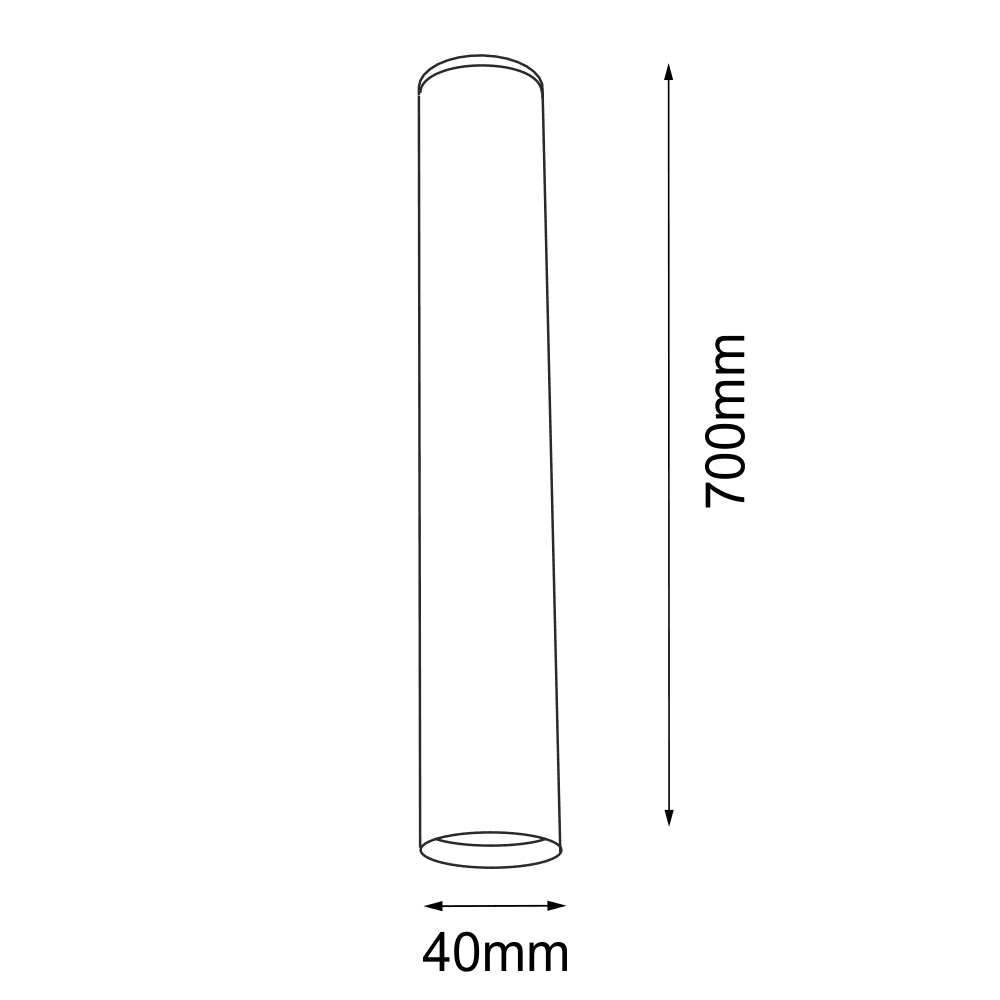 Plafon Yabu 70 - Biały (700 mm) 1092 - Antigo - obrazek 2