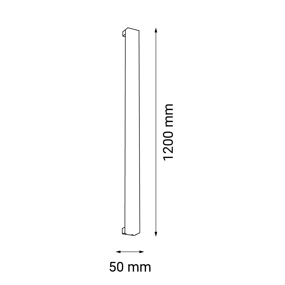 Kinkiet Hoso 120 - Czarny (1200 mm) 3000K 4015 - Antigo - obrazek 2