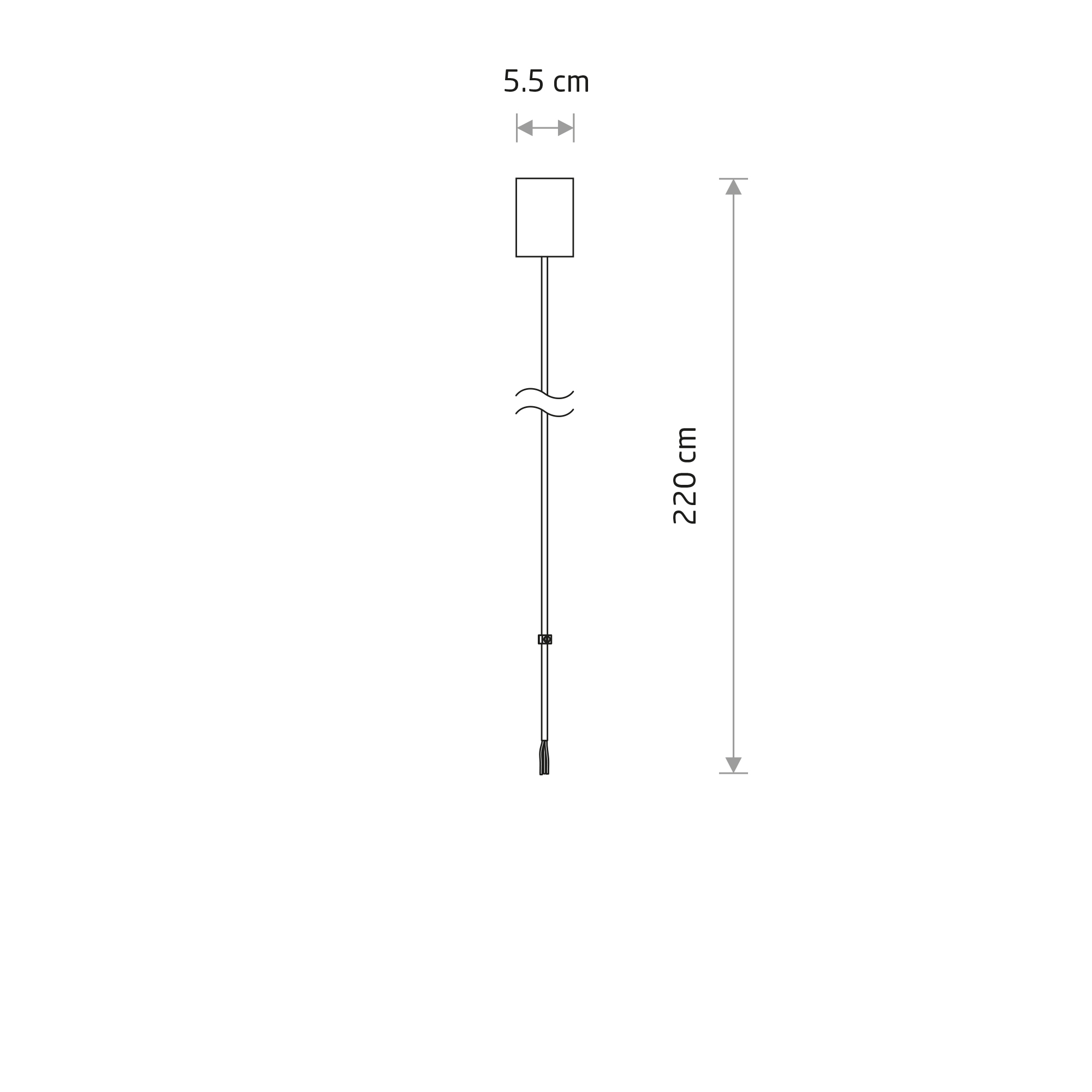 Zawiesie zasilające do CL OFFICE PRO/HALL PRO WHITE 8290 - Nowodvorski Lighting - obrazek 2