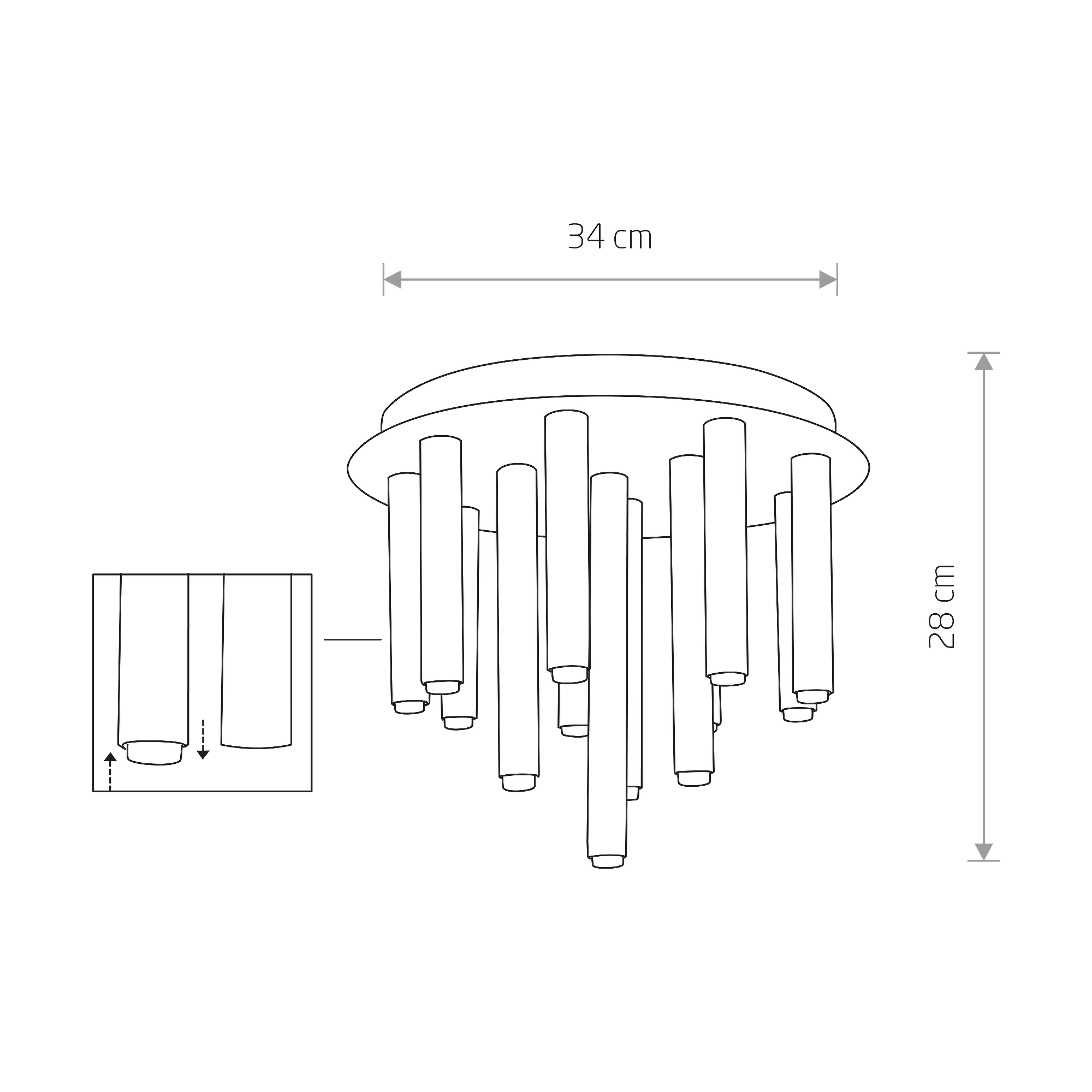 Lampa sufitowa designerska STALACTITE 8355 - Nowodvorski Lighting - obrazek 2