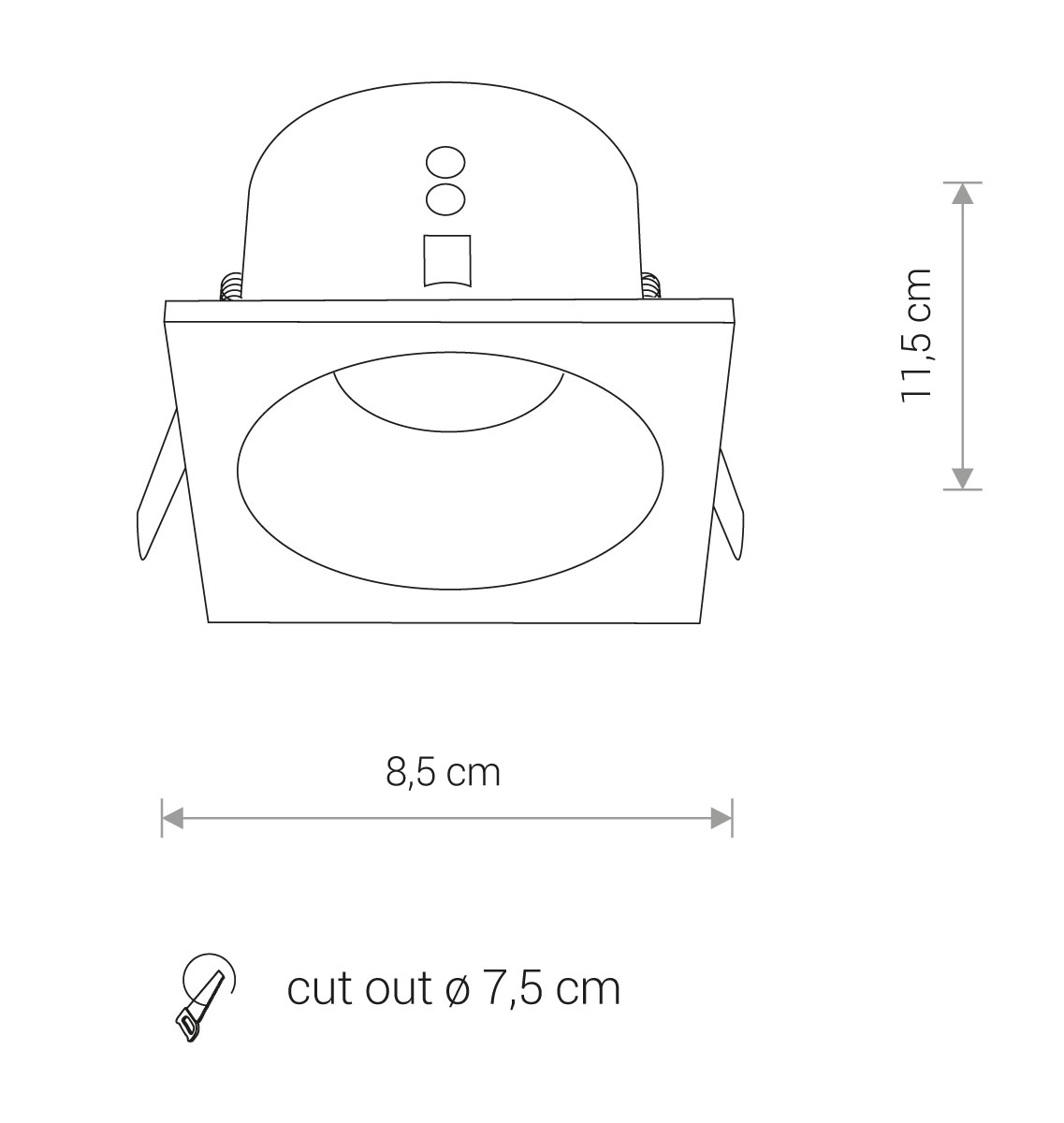 Lampa wpuszczana DELTA 8368 - Nowodvorski Lighting - obrazek 5