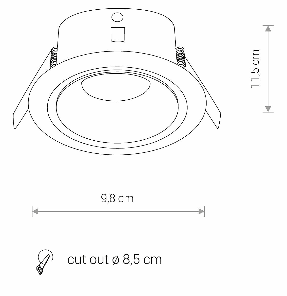 Lampa wpuszczana okrągła FOXTROT 8373 - Nowodvorski Lighting - obrazek 13