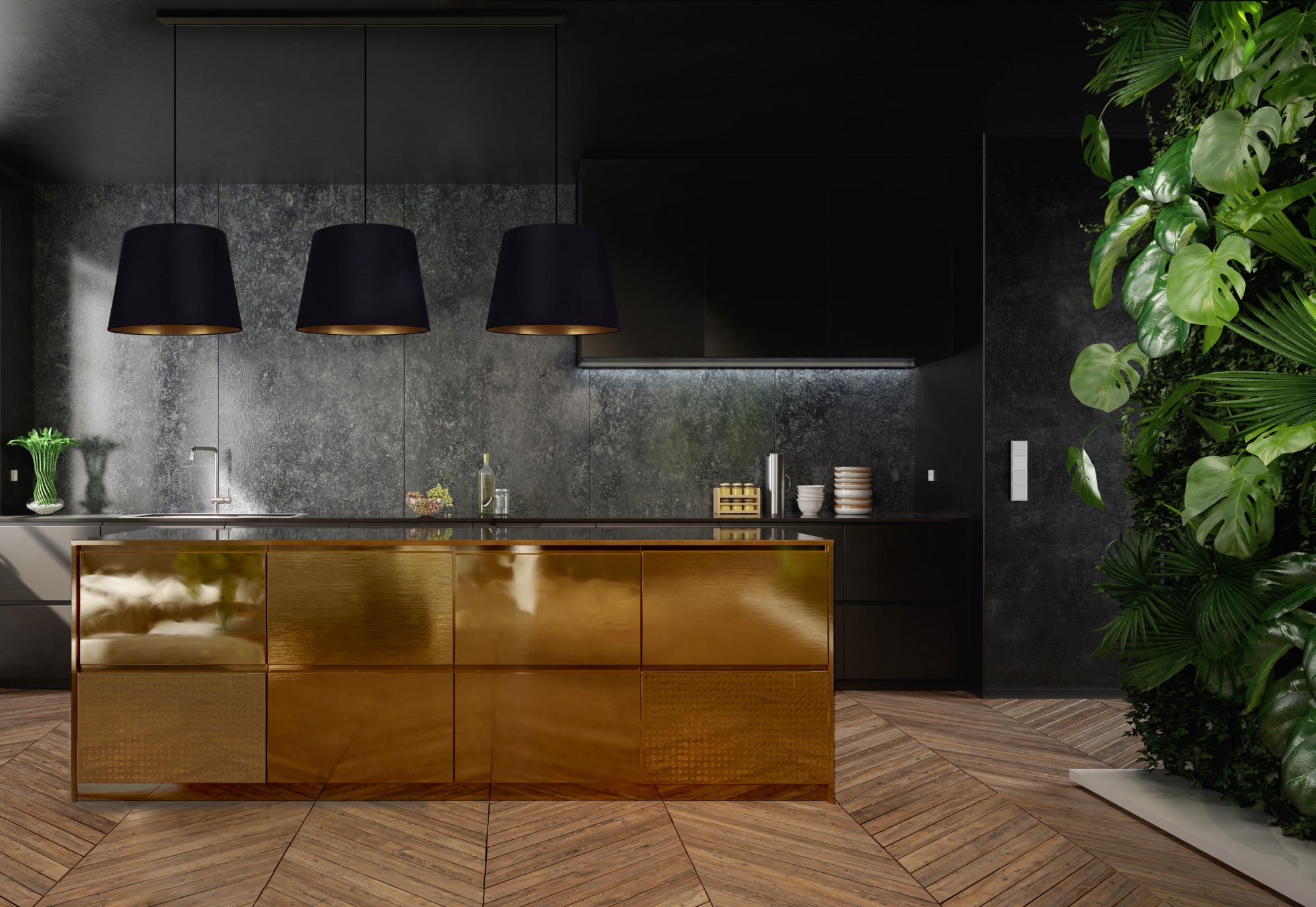 Abażur do systemu CAMELEON CONE M Czarno-złoty 8411 - Nowodvorski Lighting - obrazek 2