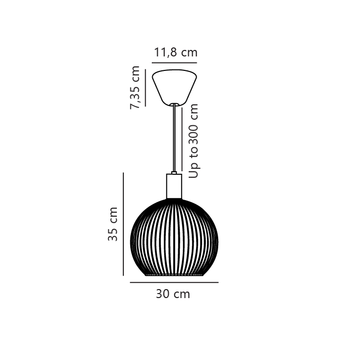 Lampa loft wisząca czarna AVER 30 84243003 - Design For The People - obrazek 4