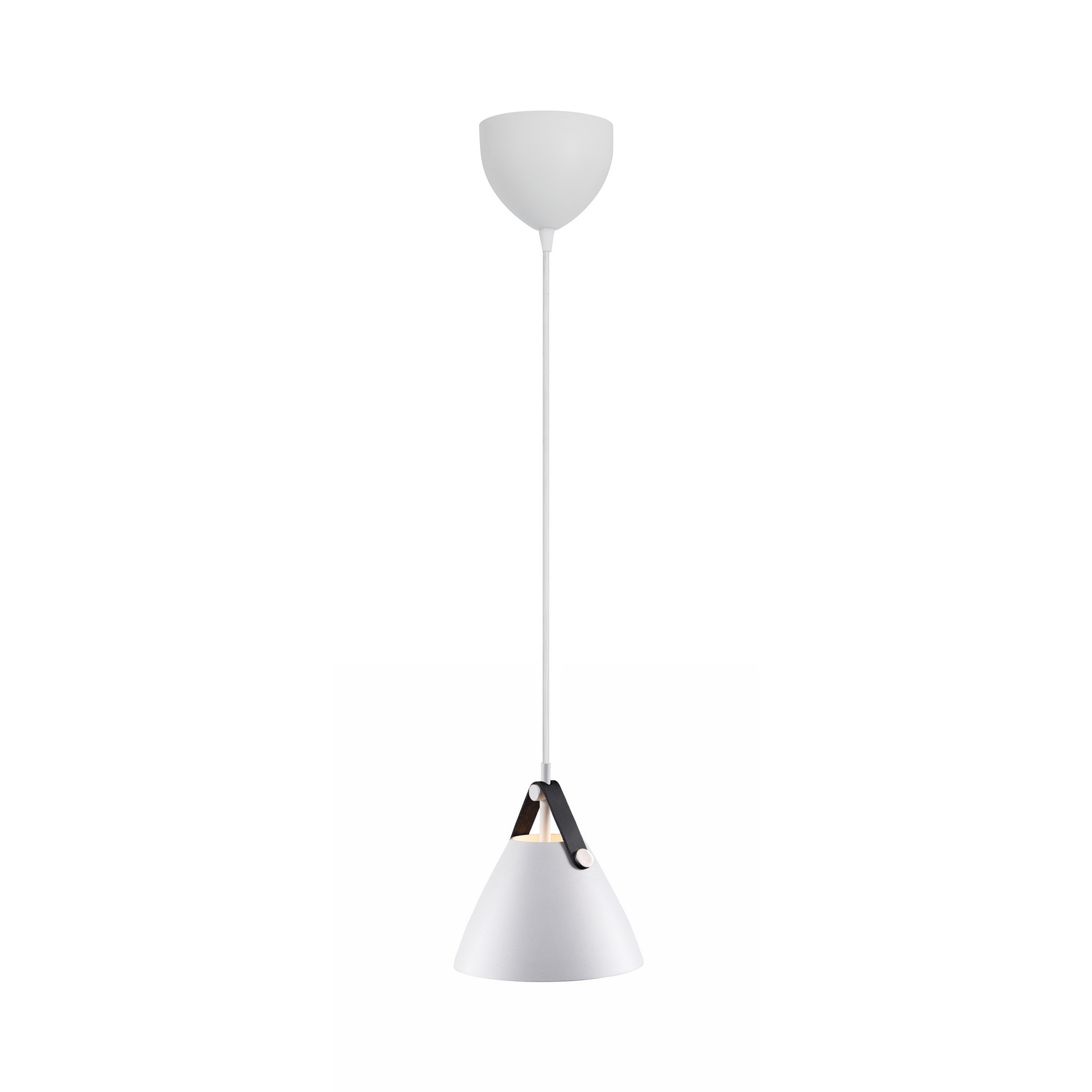Lampa skandynawska wisząca biała STRAP 16 84303001 - Design For The People