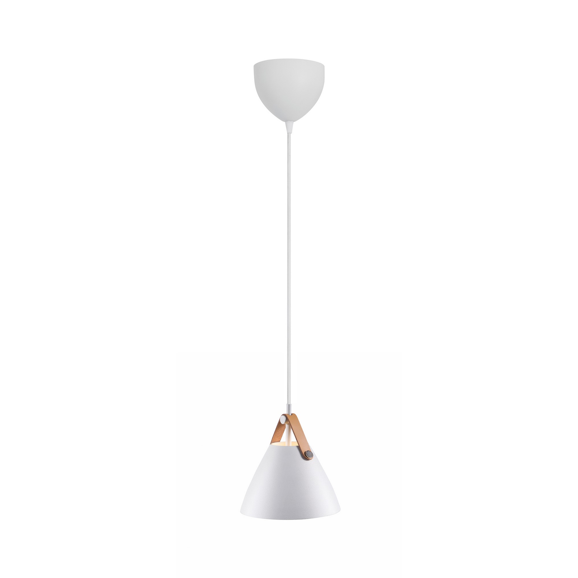 Lampa skandynawska wisząca biała STRAP 16 84303001 - Design For The People - obrazek 3