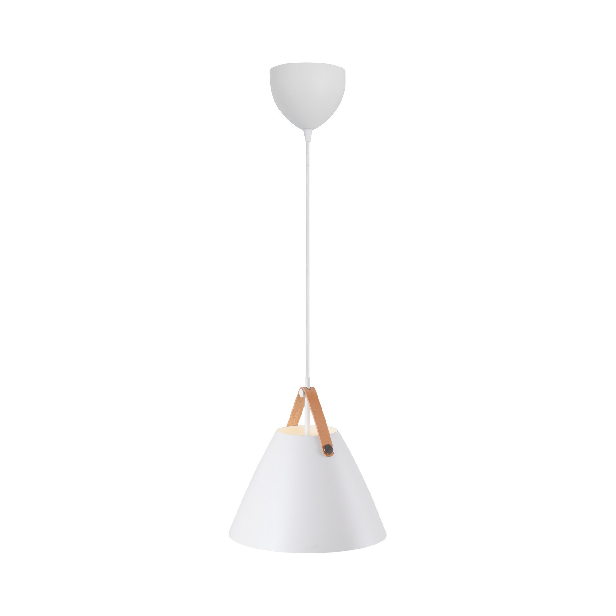 Lampa skandynawska wisząca biała STRAP 27 84333001 - Design For The People