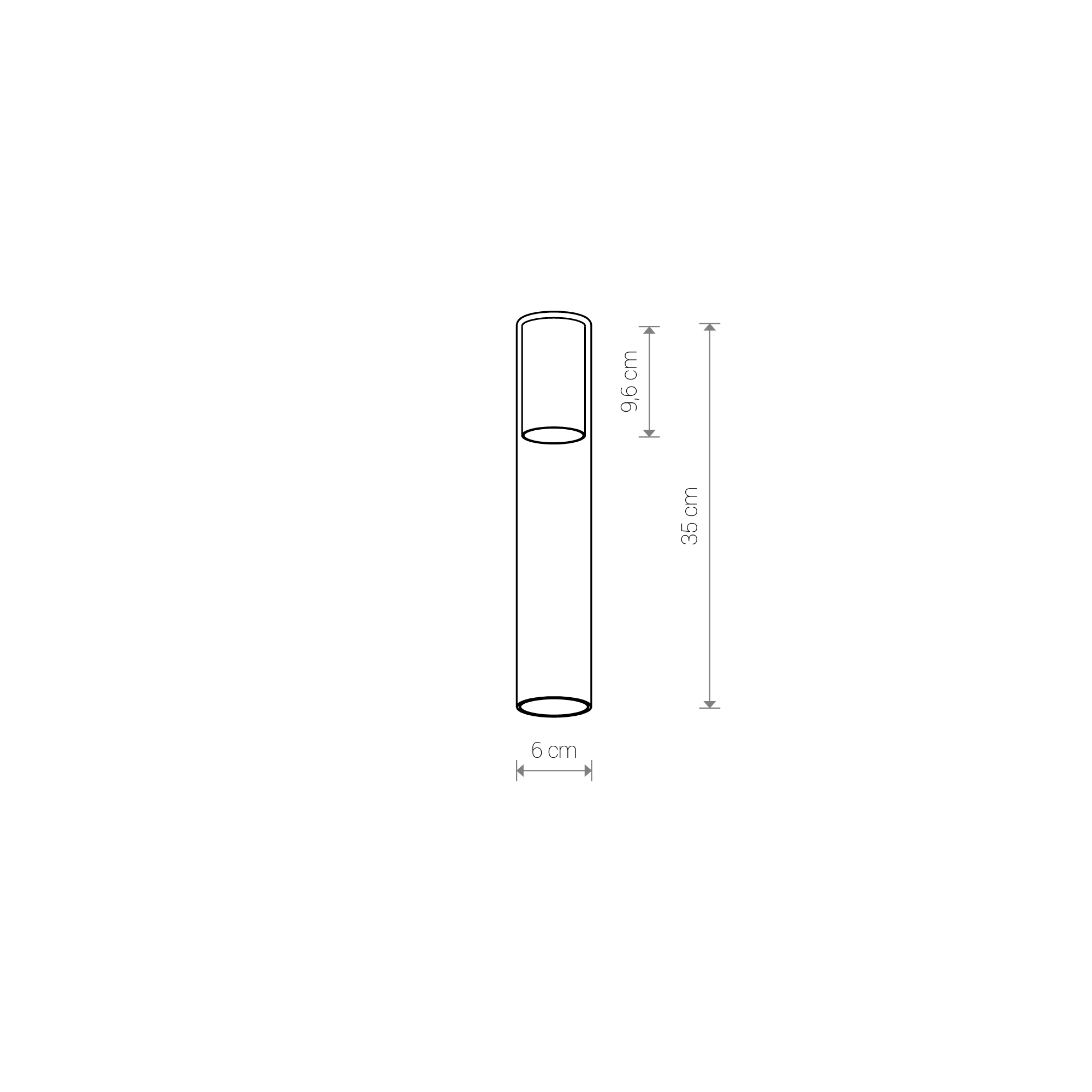 Klosz do systemu CAMELEON CYLINDER L Transparentny 8537 - Nowodvorski Lighting - obrazek 2