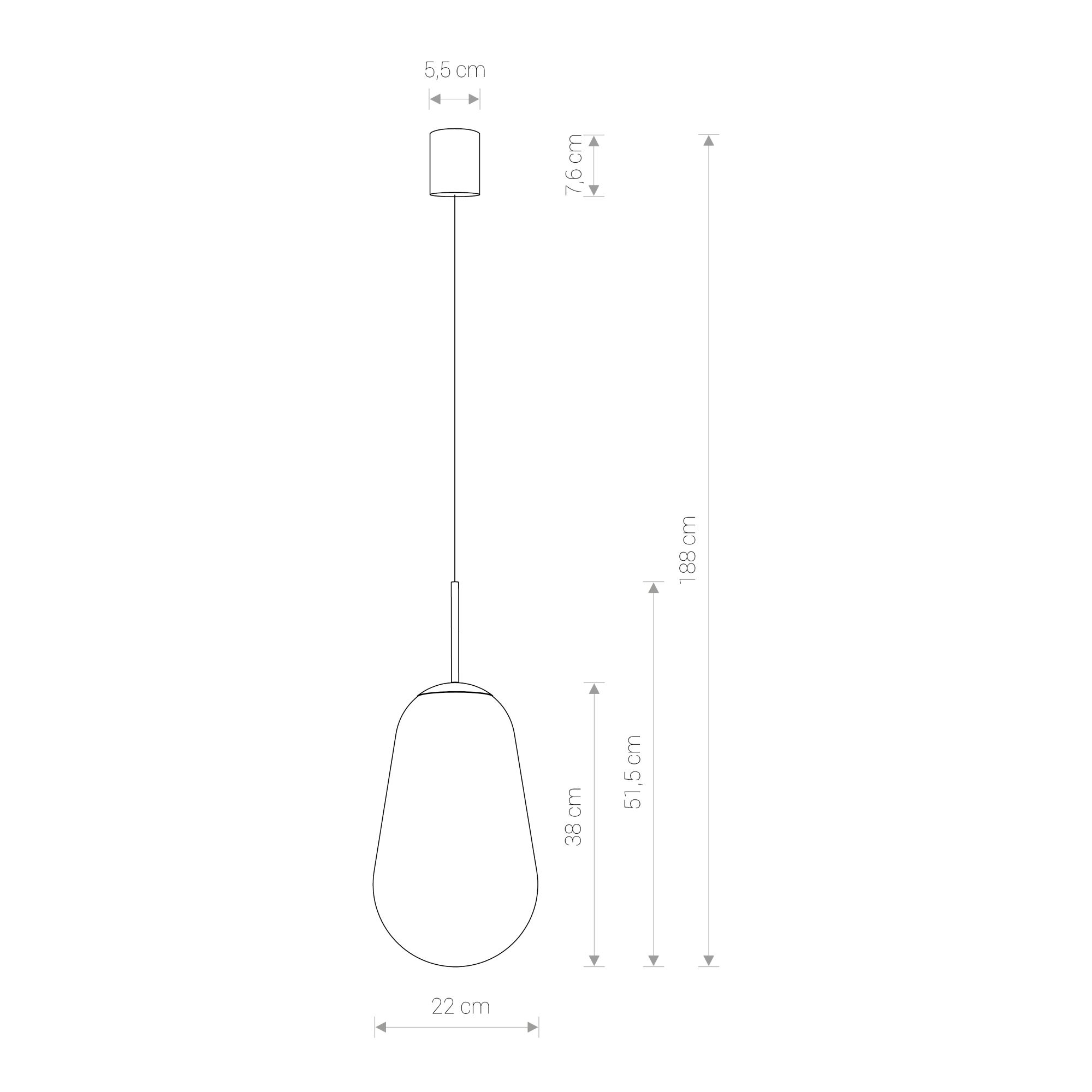 Lampa wisząca nowoczesna PEAR M 8672 - Nowodvorski Lighting - obrazek 6