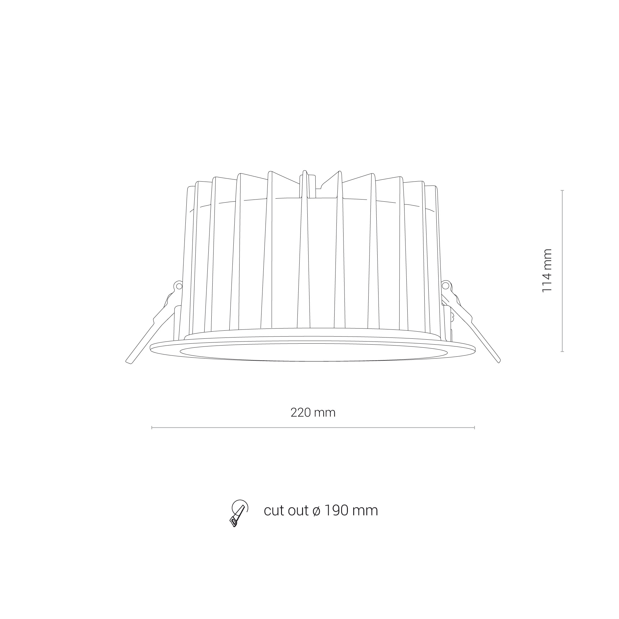 Lampa wpuszczana okrągła IP44 CL KEA LED 40W 3000K IP44 8768 - Nowodvorski Lighting - obrazek 8