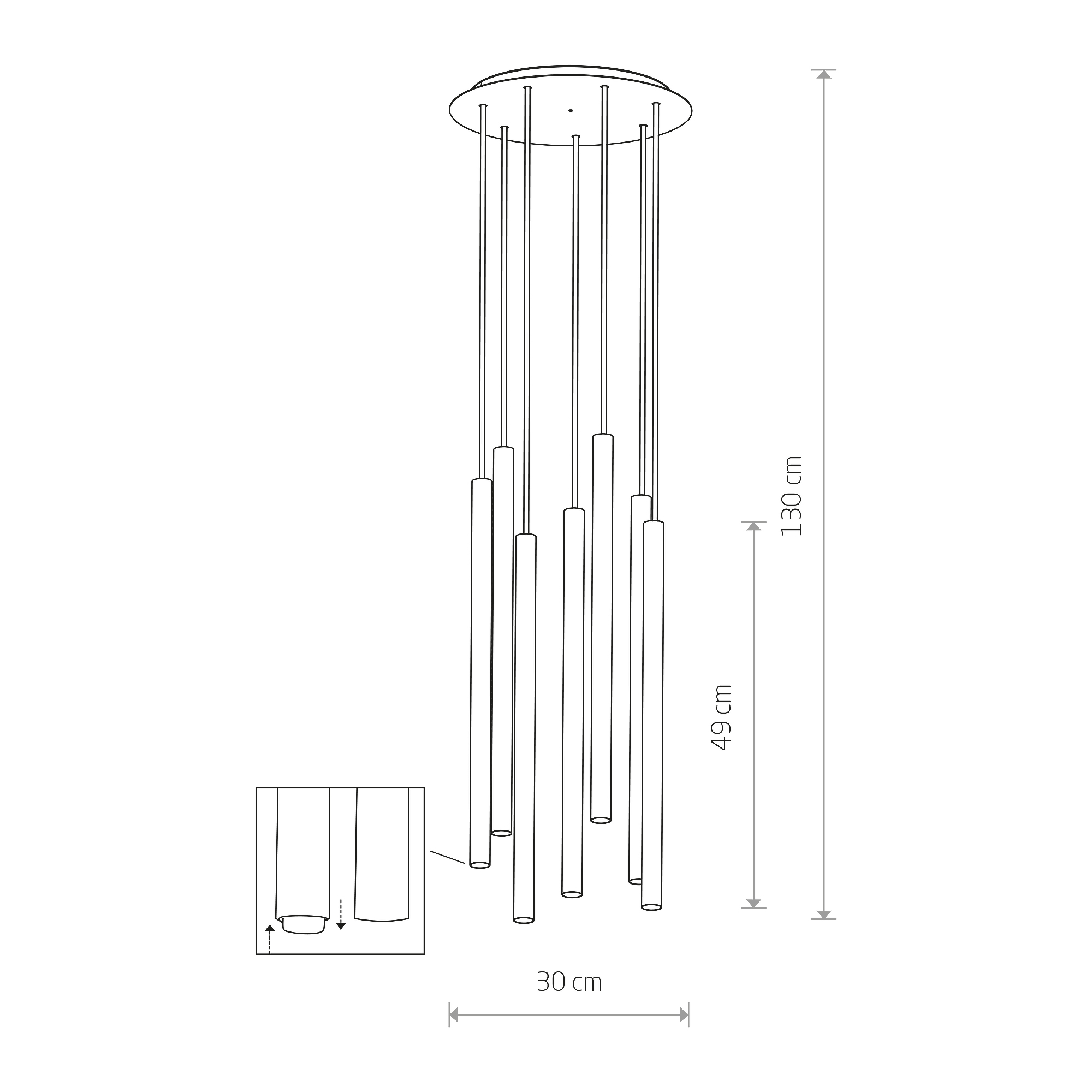 Lampa wisząca nowoczesna LASER 490 8918 - Nowodvorski Lighting - obrazek 2