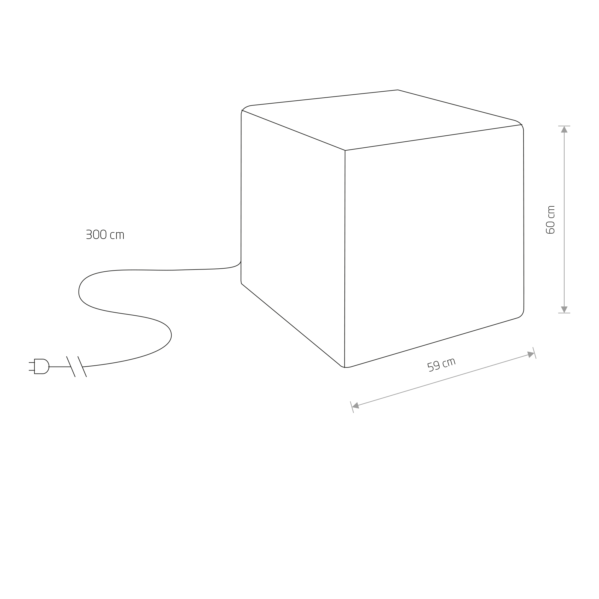 Lampa ogrodowa CUMULUS CUBE L 8965 - Nowodvorski Lighting - obrazek 3