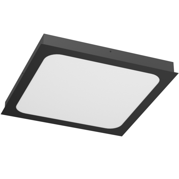 Plafon Hika - Czarny (410x410 mm) 3000K 1052  - Antigo