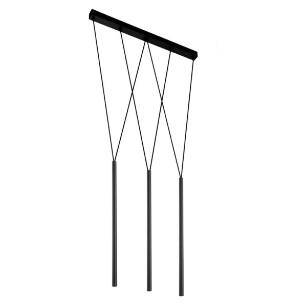 Lampa wisząca Miaki 3 - Czarna (600 mm) 7946 - Antigo