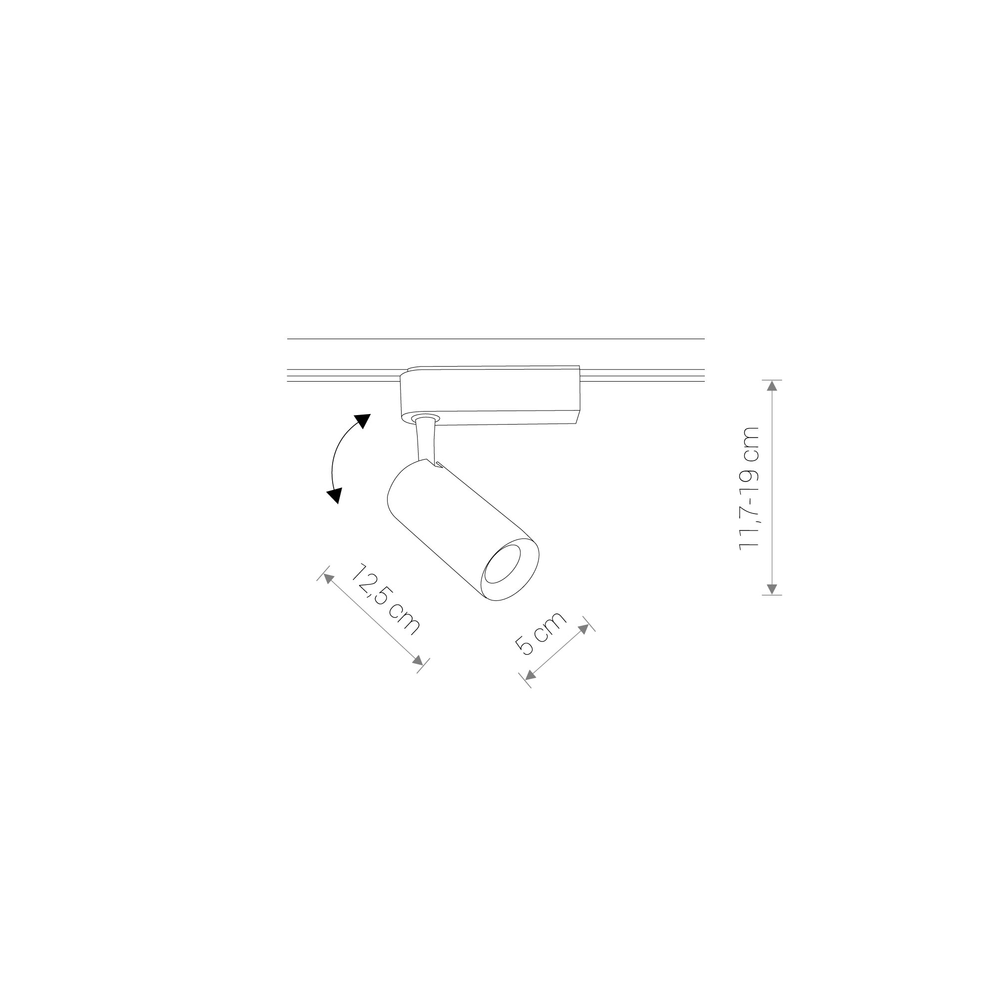 Lampa do szyn 1F PROFILE IRIS LED 12W 9002 - Nowodvorski Lighting - obrazek 2