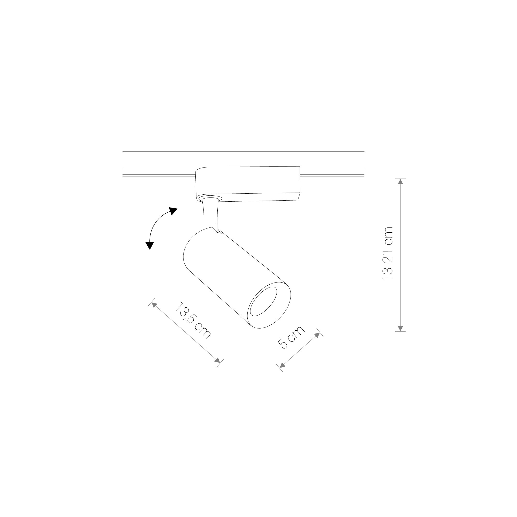 Lampa do szyn 1F PROFILE IRIS LED 20W 9007 - Nowodvorski Lighting - obrazek 2