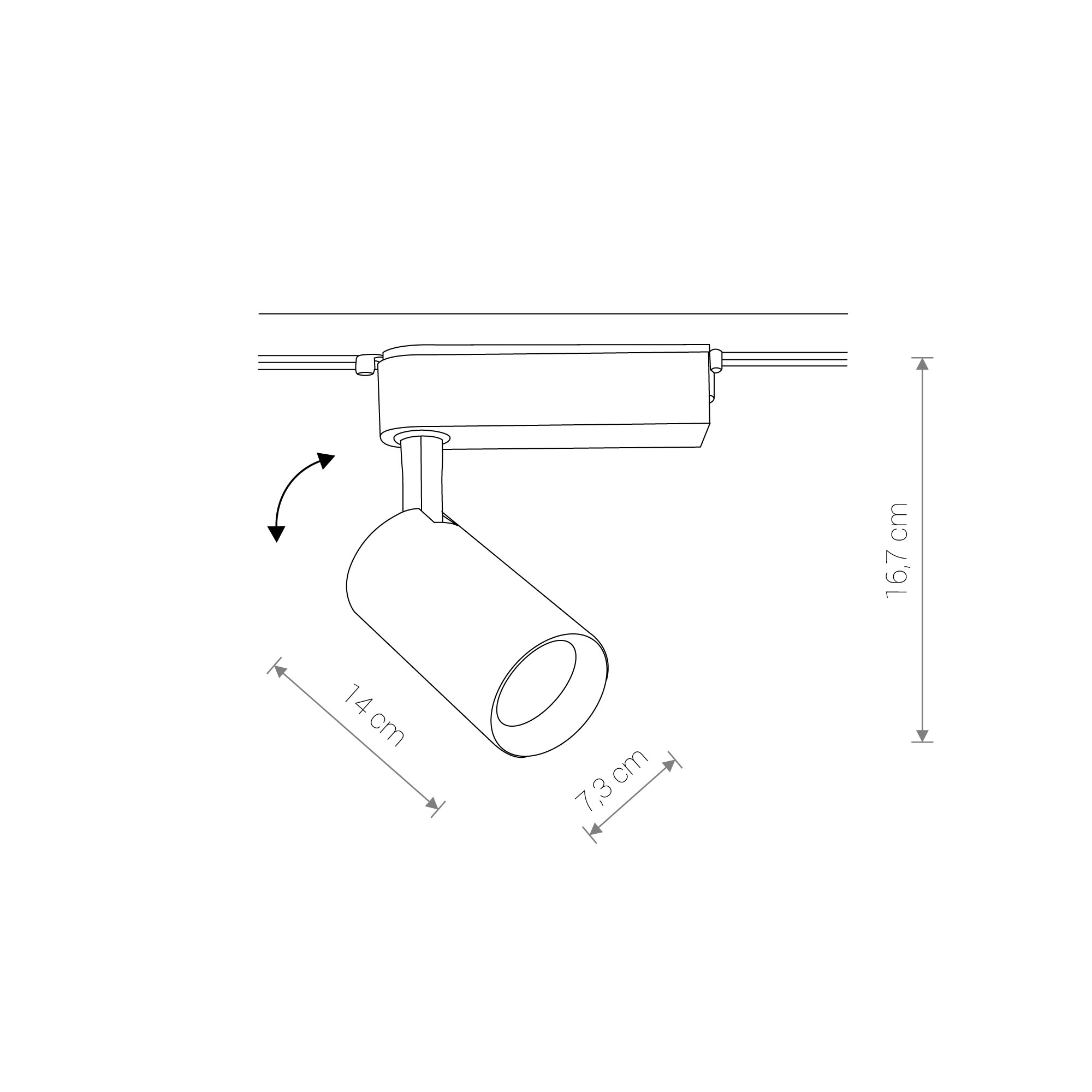 Lampa do szyn 1F PROFILE IRIS LED 30W 9008 - Nowodvorski Lighting - obrazek 2