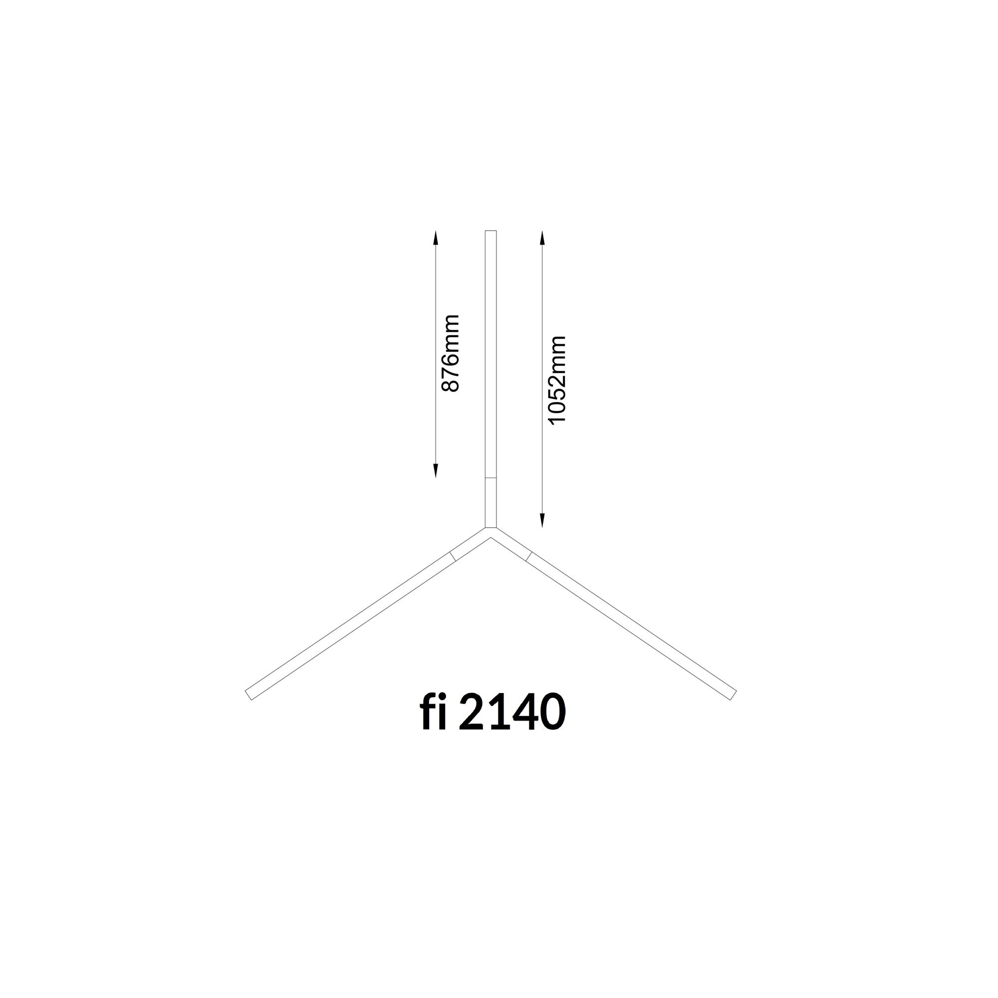 Lampa wisząca TRIKAL Z mosiądz patyna mat średnica 214 cm 3000K 5224 - Antigo - obrazek 2