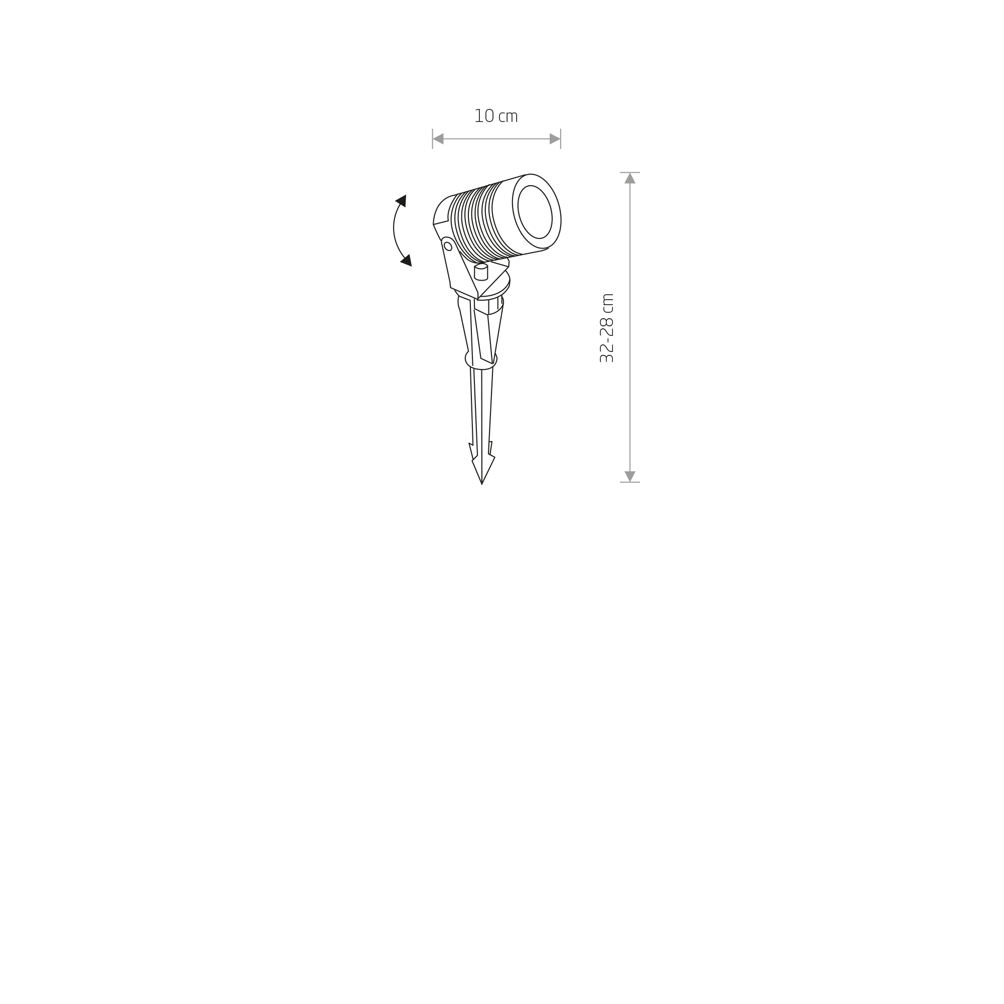 Reflektor ogrodowy SPIKE LED M 9100 - Nowodvorski Lighting - obrazek 2