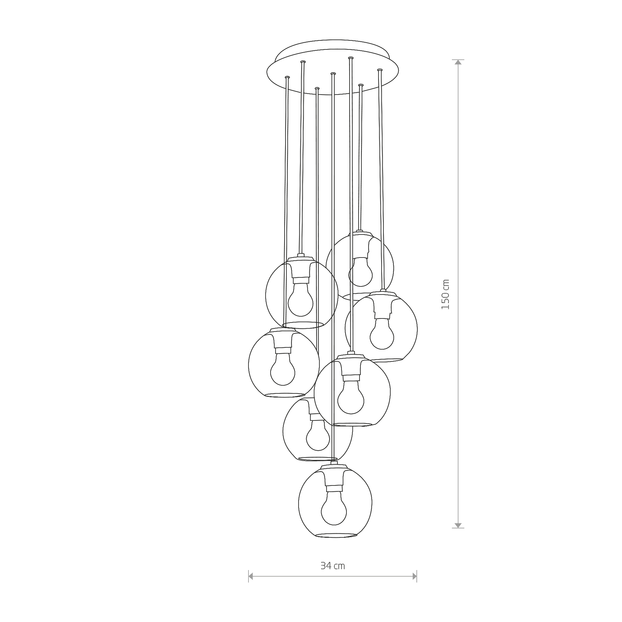 Lampa wisząca nowoczesna VETRO 9131 - Nowodvorski Lighting - obrazek 2