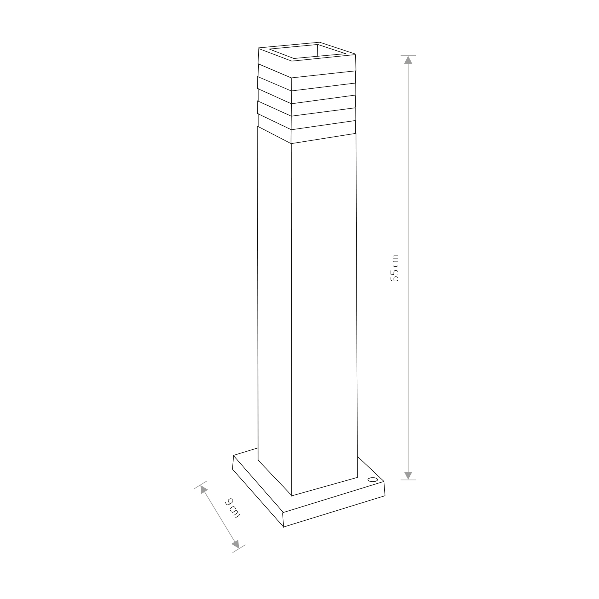 Lampa ogrodowa OIR 9158 - Nowodvorski Lighting - obrazek 2