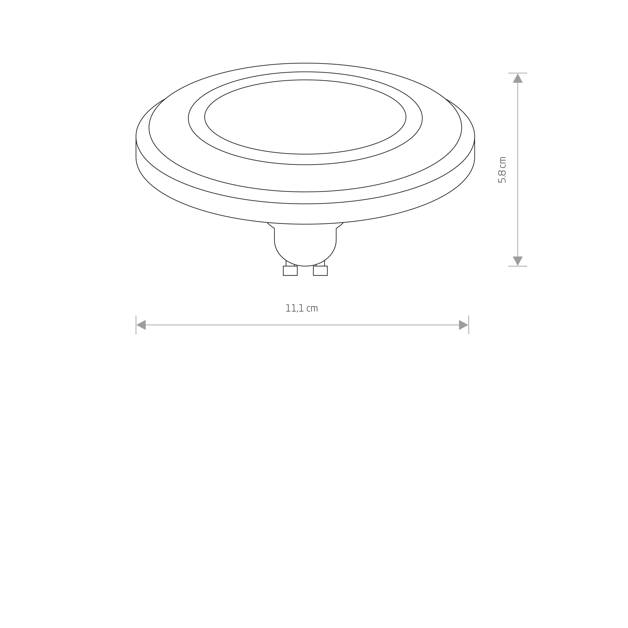 Żarówka ES111 LED LENS WHITE 300K 30° 9345 - Nowodvorski Lighting - obrazek 2