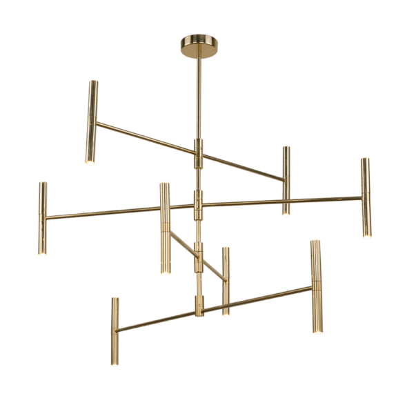 Lampa wisząca Livi 16 - Mosiądz polerowany (880 mm) 8392 - Antigo