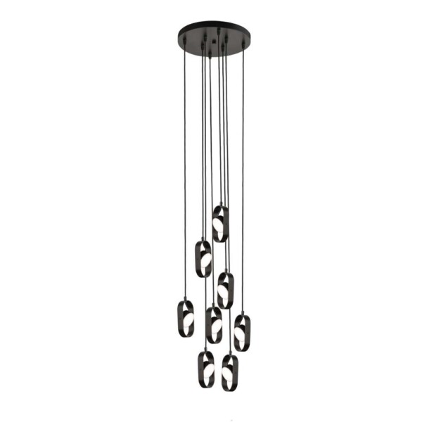 Lampa wisząca Furoku 8 - Czarna 3000K 7952  - Antigo