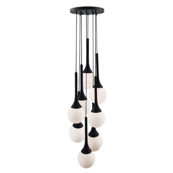 Lampa wisząca Jun 8 - Czarna (320 mm) 5171 - Antigo