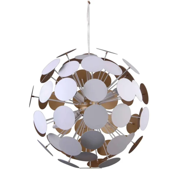 Lampa stylowa wisząca Mailone AD20180/6B WH+GD -Italux