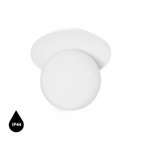 Lampa Ścienna / Kinkiet BORRA A Biała łazienkowa IP44 B1A110S0 - Ummo Lighting