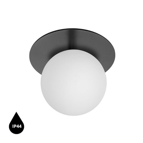 Lampa ścienna / kinkiet BORRA A czarna B2A12000 IP44 - Ummo Lighting