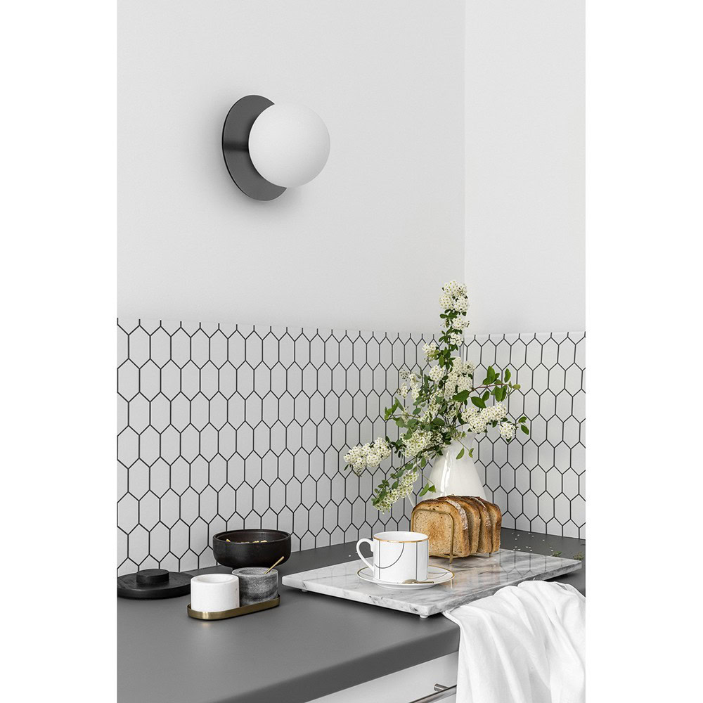 Lampa ścienna / kinkiet BORRA A czarna B2A12000 IP44 - Ummo Lighting - obrazek 2