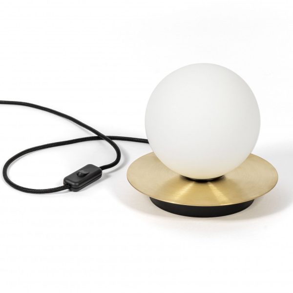 Lampka stołowa nocna z mosiądzem BORRA ST BRA122P1 - Ummo Lighting