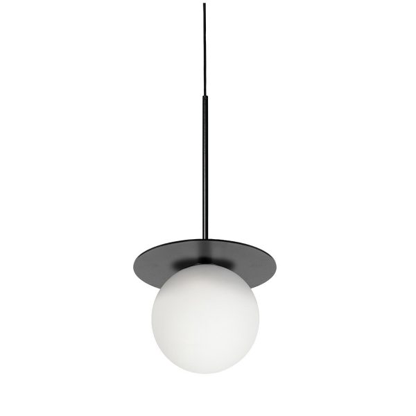 Lampa wisząca BORRA B czarna pojedyncza BRB122P0 - Ummo Lighting