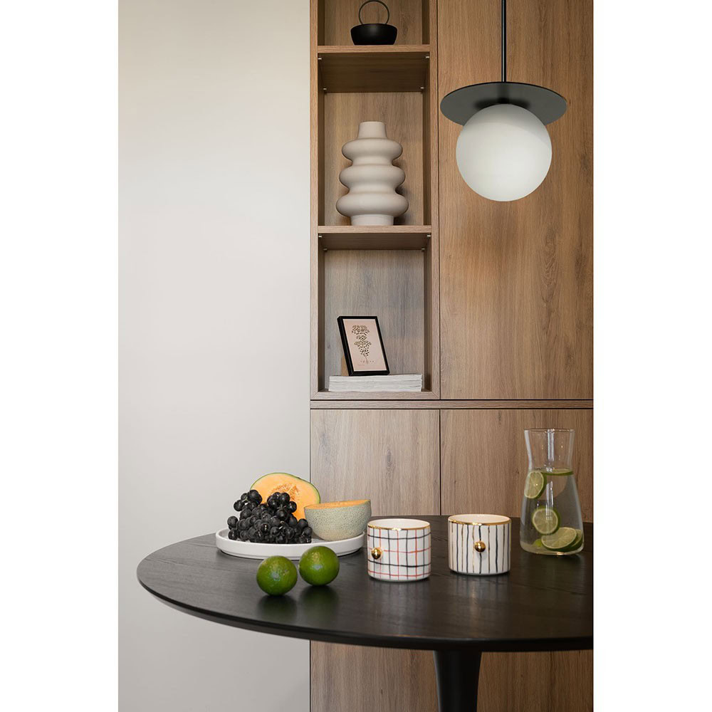 Lampa wisząca łazienkowa BORRA B czarna z szczelnością IP44 - Ummo Lighting - obrazek 2