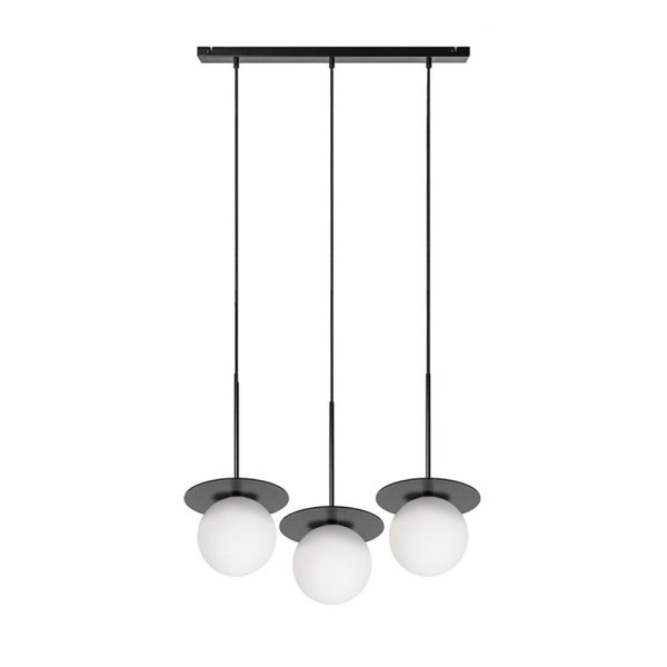 Lampa wisząca BORRA B 3L czarna potrójna BRB322PL - Ummo Lighting