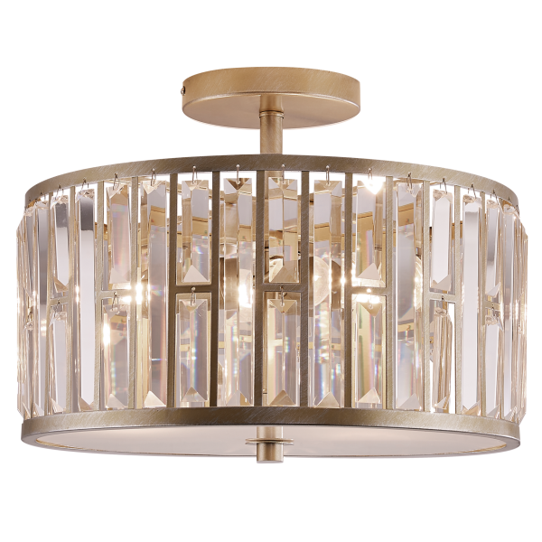 Lampa kryształowa wisząca złota KYIV C03411CP - Cosmo Light
