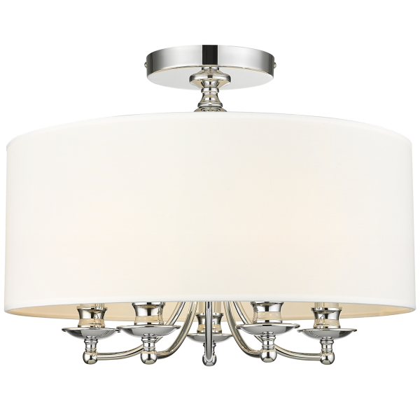 Plafon biały ABU DHABI C05428CH-WH - Cosmo Light