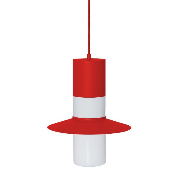 Lampa wisząca CAPONIO A czerwonopomarańczowa CPA11212P0 - Ummo Lighting