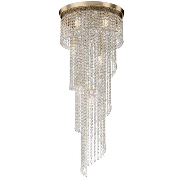 Plafon kryształowy CASCADE DIA522-CL-12-G - Maytoni