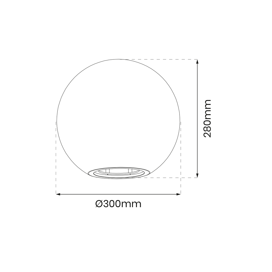 Kula ogrodowa biała + RGB 10W LED + PILOT EKO1365 30 cm - Milagro - obrazek 7