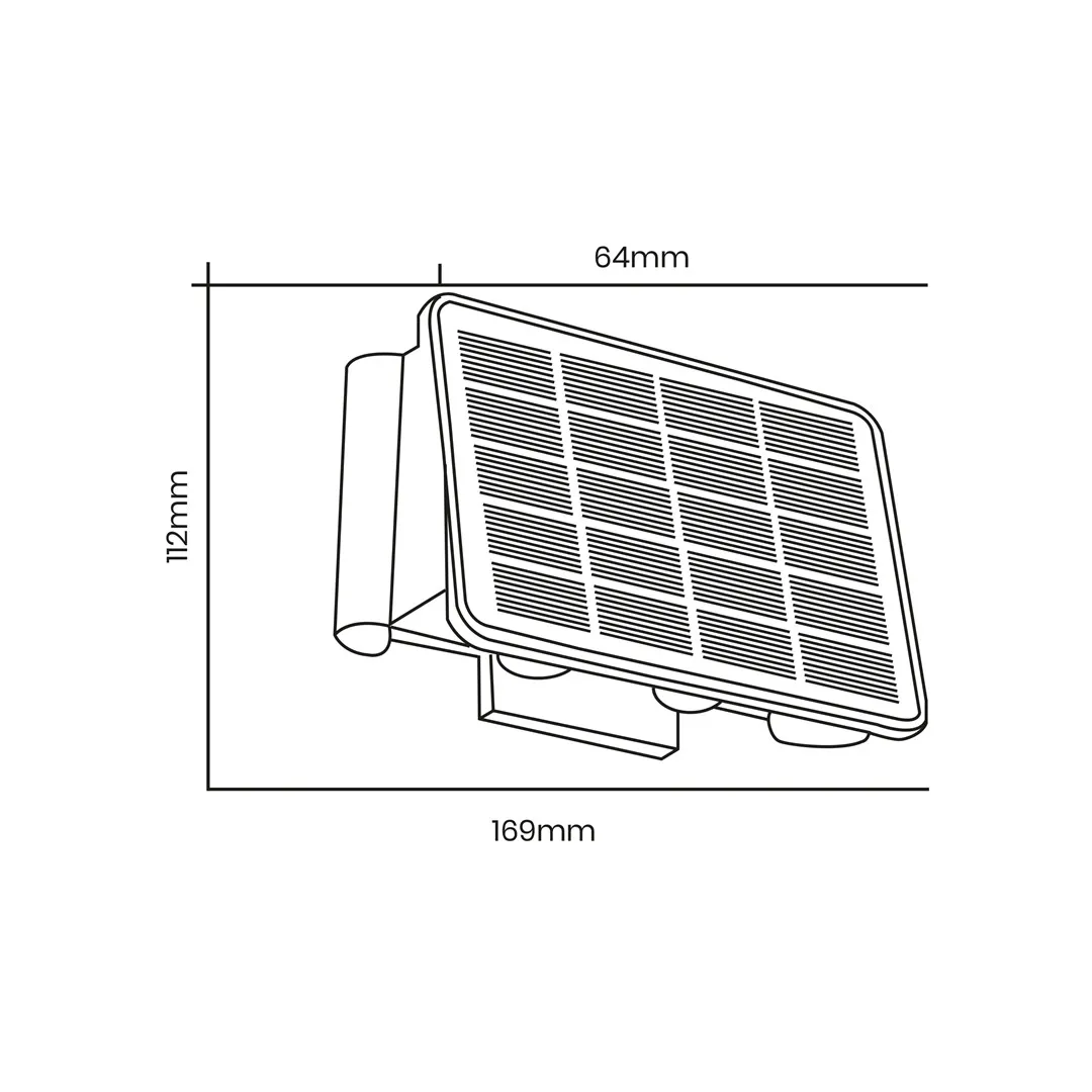 Kinkiet Solarny Alf 50lm 6000K EKO9100 - Milagro - obrazek 6