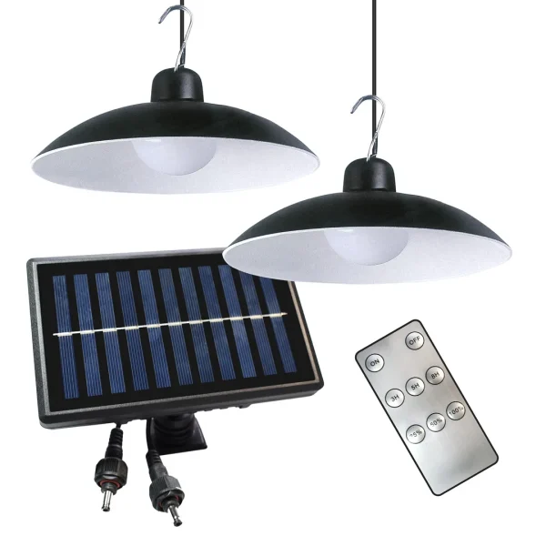 Lampa wisząca Solarna Saturn Podwójna EKO9151 - Milagro