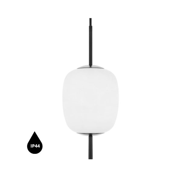 Lampa wisząca EPLI MINI czarna łazienkowa z szczelnością IP44 EM0122PS0 - Ummo Lighting