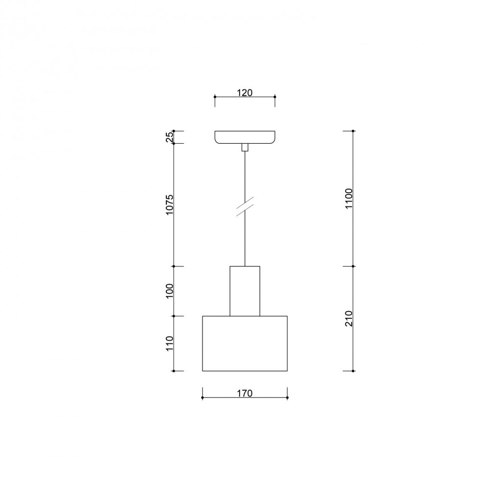 Lampa wisząca ENKEL 1 czarna EN1122P0 - Ummo Lighting - obrazek 6