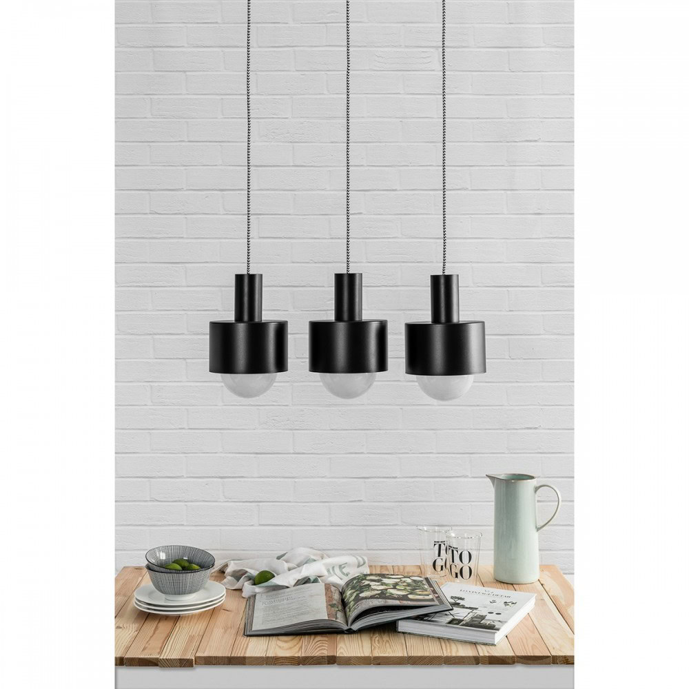 Lampa wisząca ENKEL 3P czarna EN3322P3 - Ummo Lighting - obrazek 2